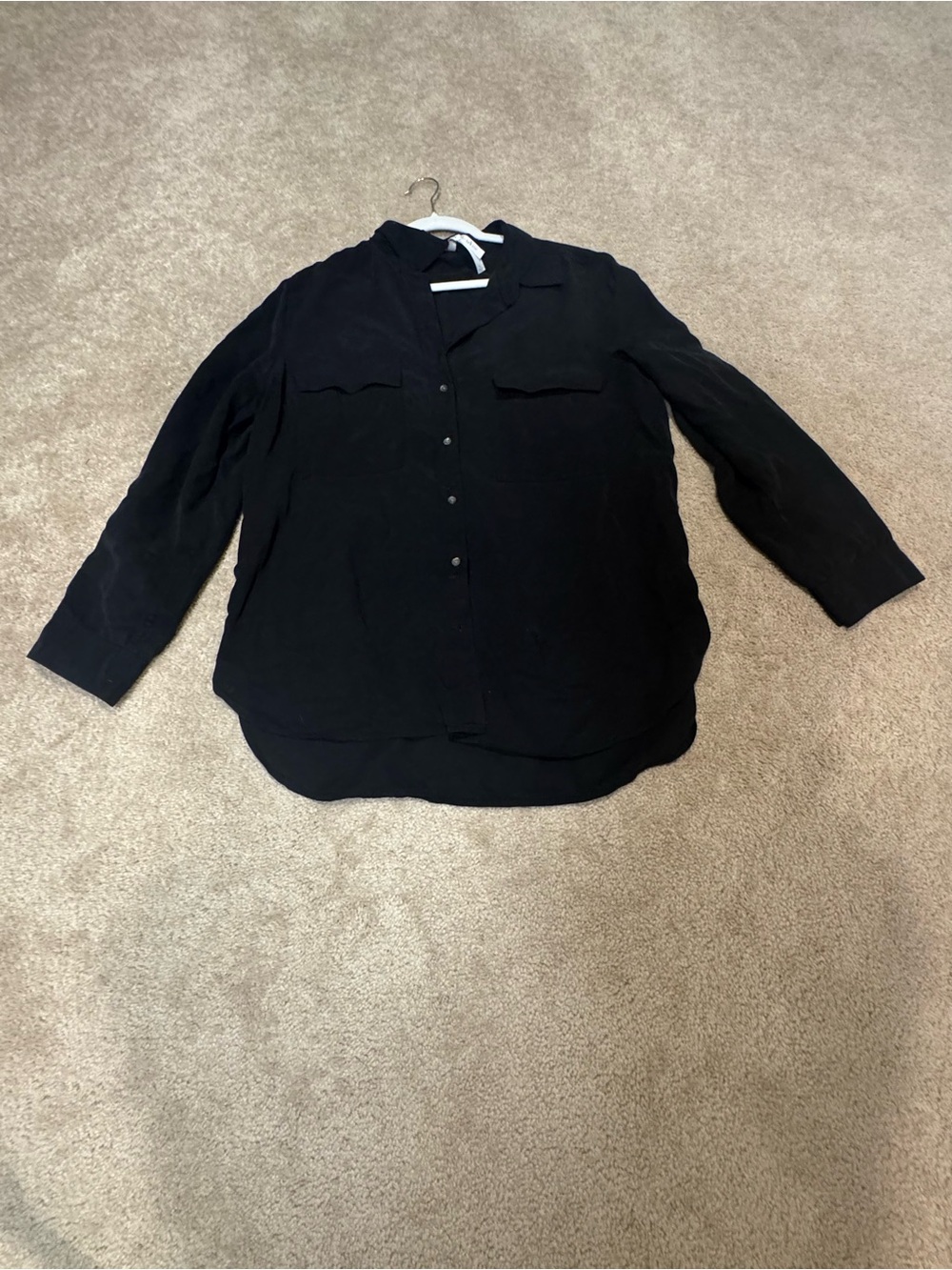 Babaton Black Button-Down Shirt